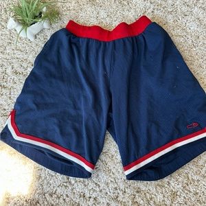 Champion duo dry athletic gym, men’s red white and blue basketball sport…